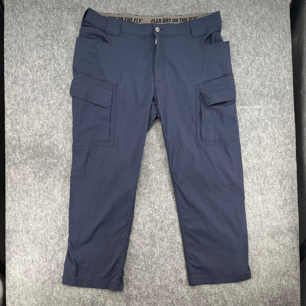 Duluth Trading Co Cargo Pants Mens 42X26 Dry On The Fly Blue Tactical Hiking